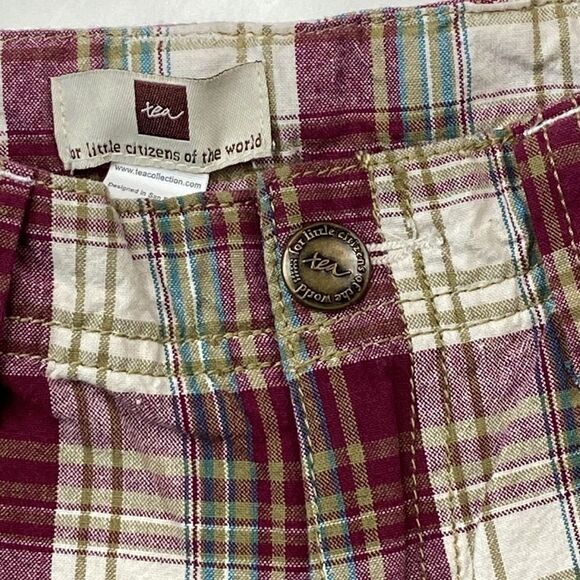 Tea Collection Strips New Boy Shorts Size 5 - Picture 9 of 9